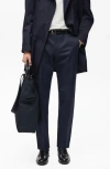 Mango Dublino Slim Fit Twill Chinos In Blue