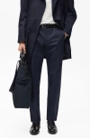 Mango Dublino Slim Fit Twill Chinos In Night Blue