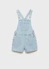 Mango Salopette Bleu Clair - Enfants - 11 -  Kids In Bleu Clair