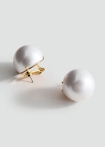 Mango Earrings In White