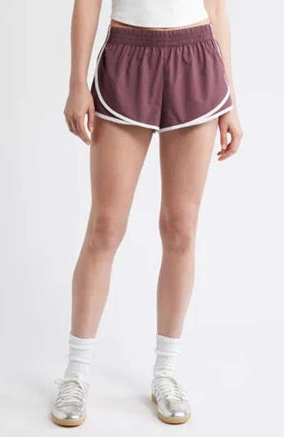 Mango Ebro Shorts In Burgundy