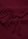 Mango Écharpe À Franges Bordeaux - Femme - Taille Unique -  In Burgundy
