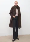 Mango Écharpe À Franges Chocolat - Femme - Taille Unique -  In Brown