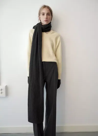 Mango Écharpe Perla In Gris Anthracite