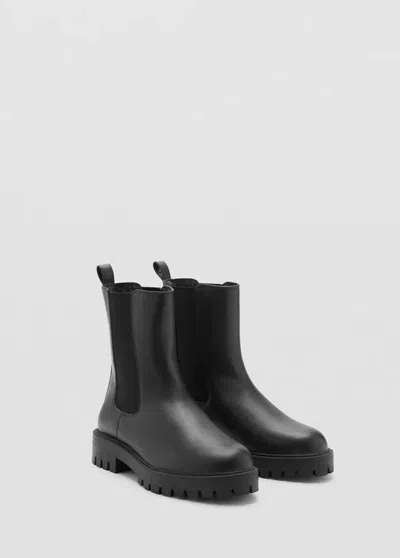 Mango Elastic Panels Ankle Boot In Multi