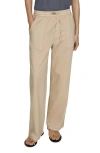 Mango Women's Elastic Waist Cotton Pants In Sand