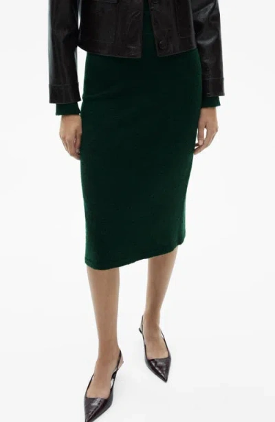 Mango Eliote Sweater Skirt In Green