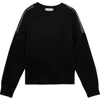 Mango Embellished Shoulder Sweater In Black