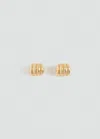 Mango Embossed Hoop Earrings