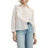 MANGO MANGO EMBROIDERED BUTTON-UP SHIRT