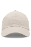 Mango Embroidered Cotton & Linen Baseball Cap In White