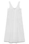 Mango Embroidered Cotton Nightgown In Neutral