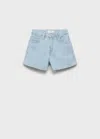 Mango Shorts Light Blue In Blue