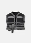 Mango Gilet Brodé Avec Ceinture Noir - Enfants - 13-14 Ans -  Kids In Black
