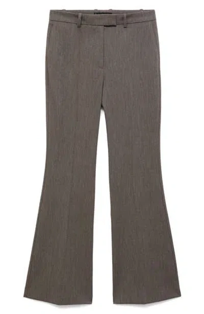 Mango Emma Flare Pants In Black