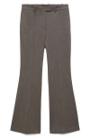 Mango Emma Flare Pants In Gray