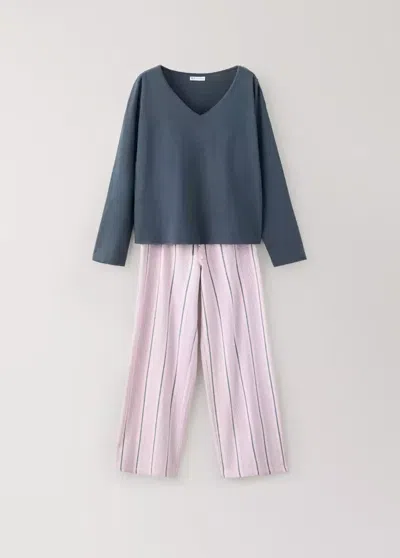 Mango Ensemble Pyjama Coton In Rose