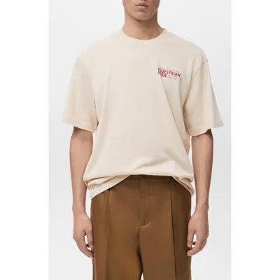 Mango Equestrian Pride Graphic T-shirt In Brown