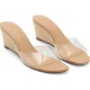Mango Espadrille Wedge Slide Sandal In Neutral