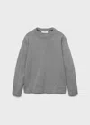 Mango Kids' Essential Cotton-blend Sweater In Gray