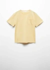 Mango Kids' Essential Cotton-blend T-shirt Yellow
