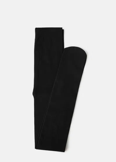 Mango Kids' Essential Tights Black