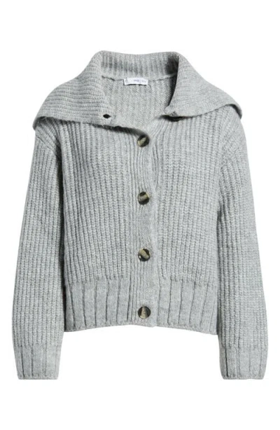 Mango Esti Sailor Collar Cardigan In Gray