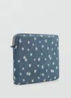 Mango Étui M- Bleu Foncé - Femme - Taille Unique -