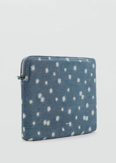 Mango Étui M- Bleu Foncé - Femme - Taille Unique -