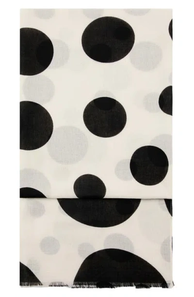 Mango Eyelash Fringe Print Scarf In Pink