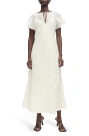 Mango Embroidered Dress With Openwork Details White