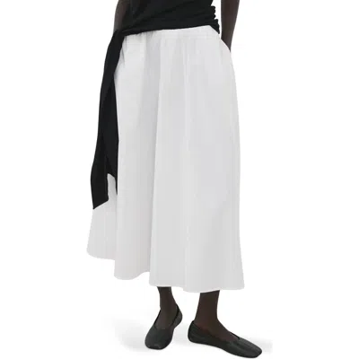 Mango Falda Newcreta Cotton A-line Skirt In White