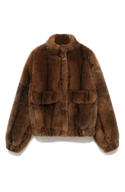 MANGO MANGO FAUX FUR JACKET
