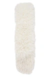 Mango Faux Fur Scarf In Ecru