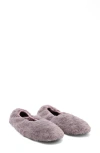 Mango Faux Fur Slipper In Purple