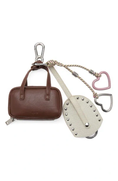 Mango Faux Leather Bag In Brown