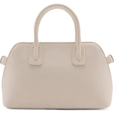 Mango Faux Leather Bowling Bag In Off White