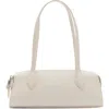 Mango Faux Leather Bowling Bag In Off White