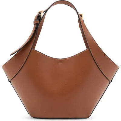 Mango Faux Leather Bucket Bag In Brown