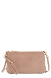 Mango Faux Leather Clutch In Pink