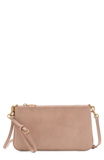 Mango Faux Leather Clutch In Pink
