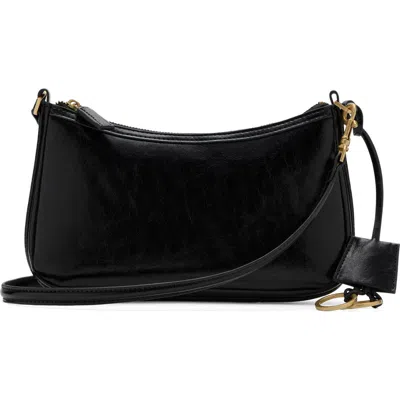 Mango Faux Leather Crossbody Bag In Black