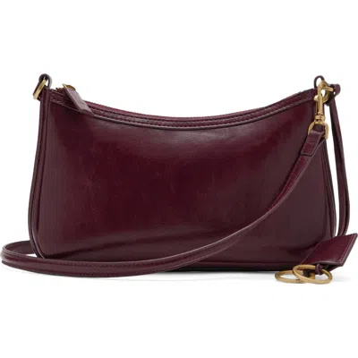 Mango Faux Leather Crossbody Bag In Burgundy