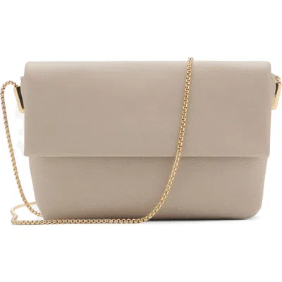Mango Faux Leather Crossbody Bag In Gray