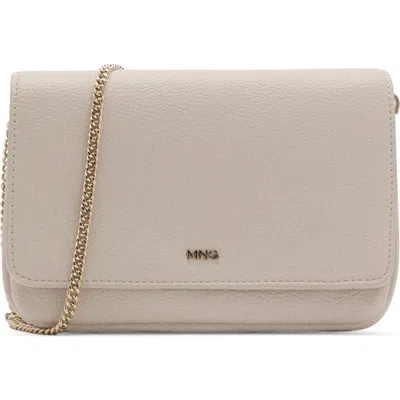 Mango Faux Leather Crossbody Bag In White