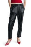 Mango Faux Leather Drawstring Pants In Pattern