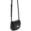 Mango Faux Leather Flap Crossbody Bag In Black