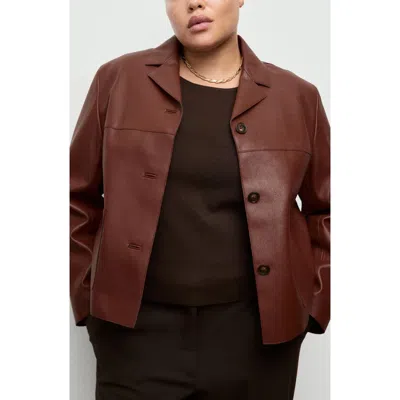 MANGO MANGO FAUX LEATHER JACKET