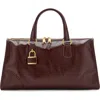Mango Faux Leather Satchel In Brown