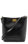 Mango Faux Leather Shopper Bag In Black
